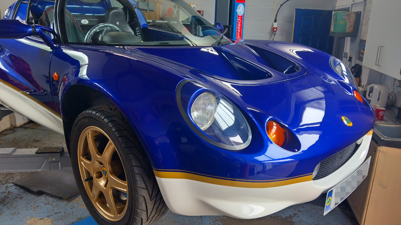 Lotus Elise 111S 49 Edition in for Service & Cam Belt Change 
