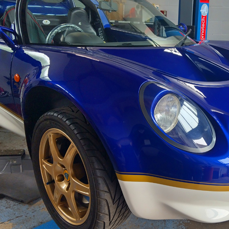 Lotus Elise 111S 49 Edition in for Service & Cam Belt Change 