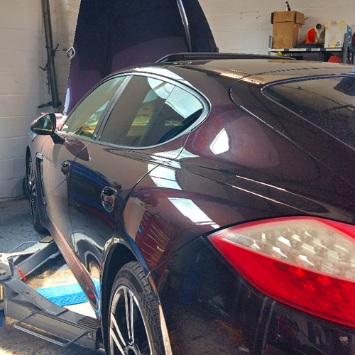 Porsche Panamera In for Service, MOT & Rocker Cover Gasket Repair
