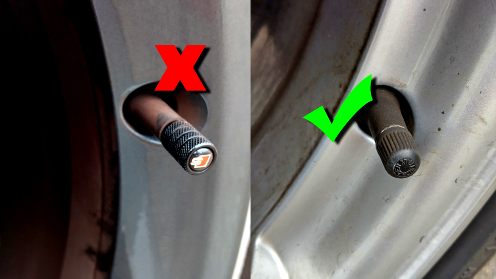 Costly Customisation Mistake – Don't use metal tyre valves