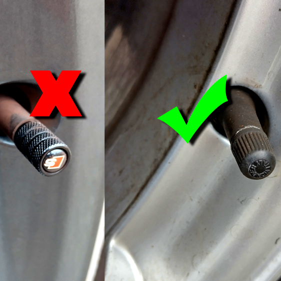 Costly Customisation Mistake – Don't use metal tyre valves